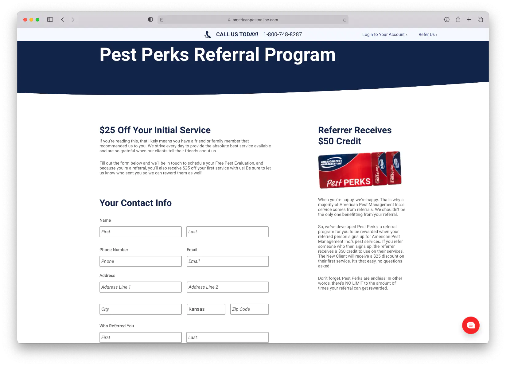 Pest Perks Referral Program